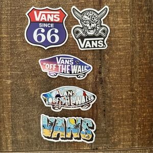 VANS STICKERS 5 UNIQUE STICKERS